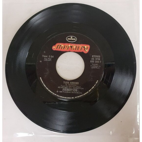 Record 45 RPM Vinyl Animotion Obsession/ Turn Around VINTAGE 1984 - Picture 4 of 6